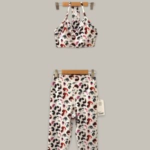 🏃🏽‍♀️Ivory Racerback Activewear Set Multicolor Animal Print SAGE COLLECTIVE